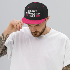 Saint Bernard Dad Est. Date Snapback Hat