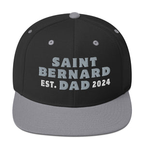 Saint Bernard Dad Est. Date Snapback Hat