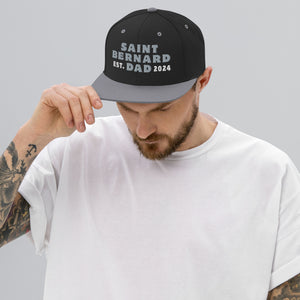 Saint Bernard Dad Est. Date Snapback Hat