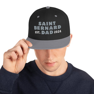 Saint Bernard Dad Est. Date Snapback Hat