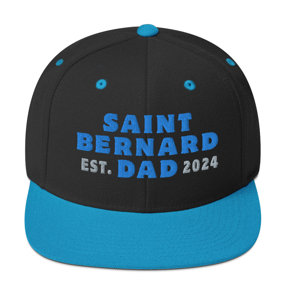 Saint Bernard Dad Est. Date Snapback Hat