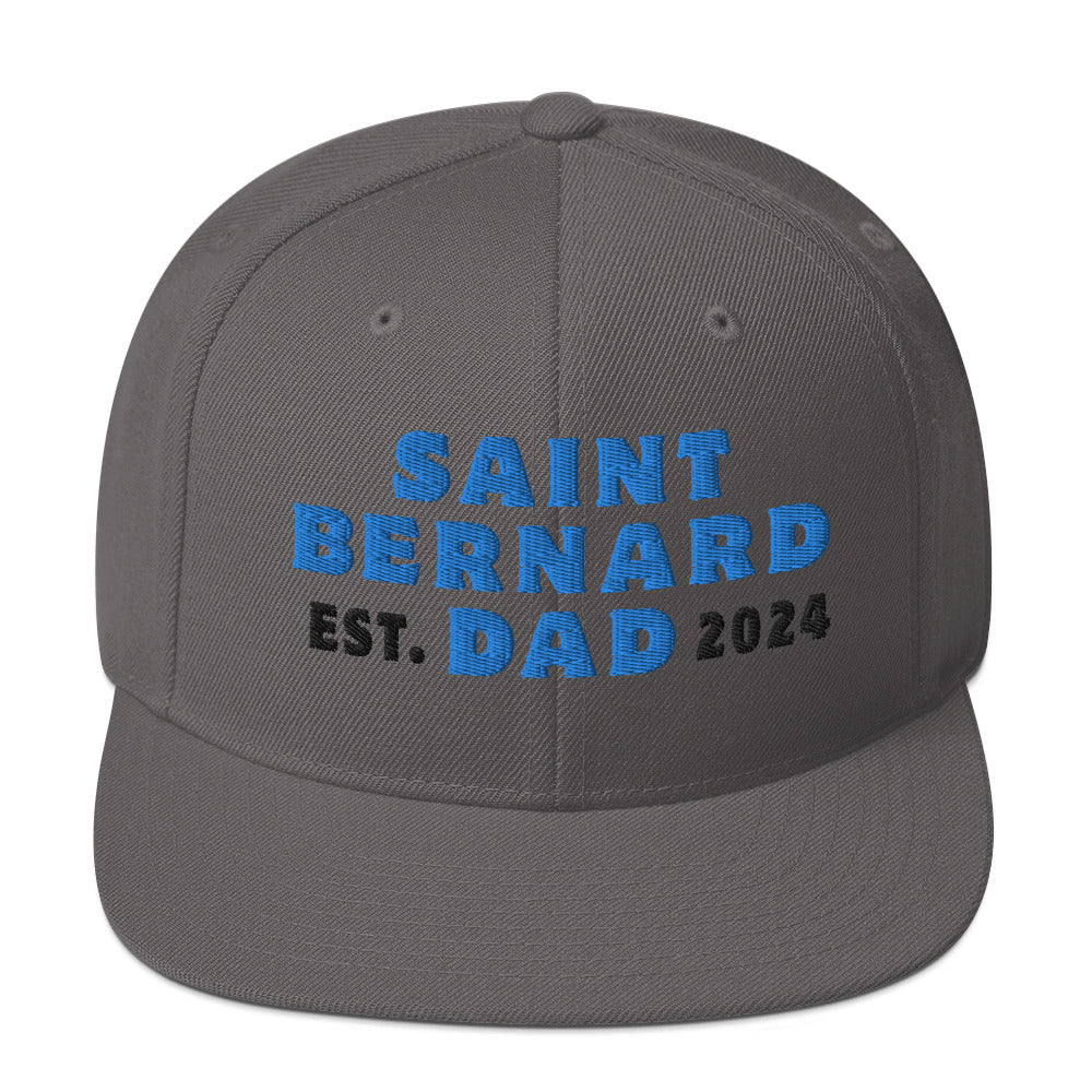 Saint Bernard Dad Est. Date Snapback Hat