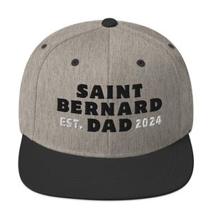 Saint Bernard Dad Est. Date Snapback Hat