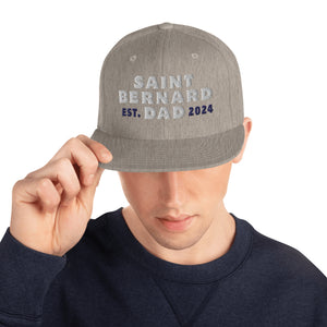 Saint Bernard Dad Est. Date Snapback Hat