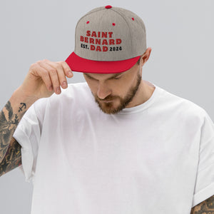 Saint Bernard Dad Est. Date Snapback Hat