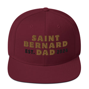 Saint Bernard Dad Est. Date Snapback Hat