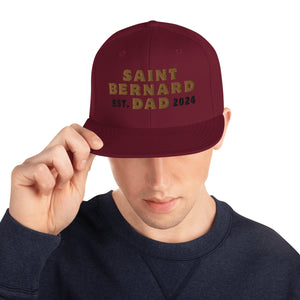 Saint Bernard Dad Est. Date Snapback Hat