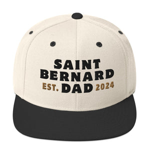 Saint Bernard Dad Est. Date Snapback Hat