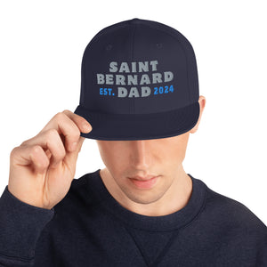 Saint Bernard Dad Est. Date Snapback Hat