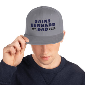 Saint Bernard Dad Est. Date Snapback Hat