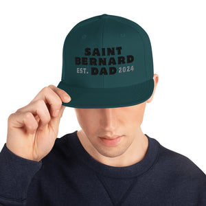 Saint Bernard Dad Est. Date Snapback Hat