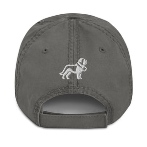 Saint Bernard Dog Dad Est. Date Distressed Dad Hat - Lucy + Norman