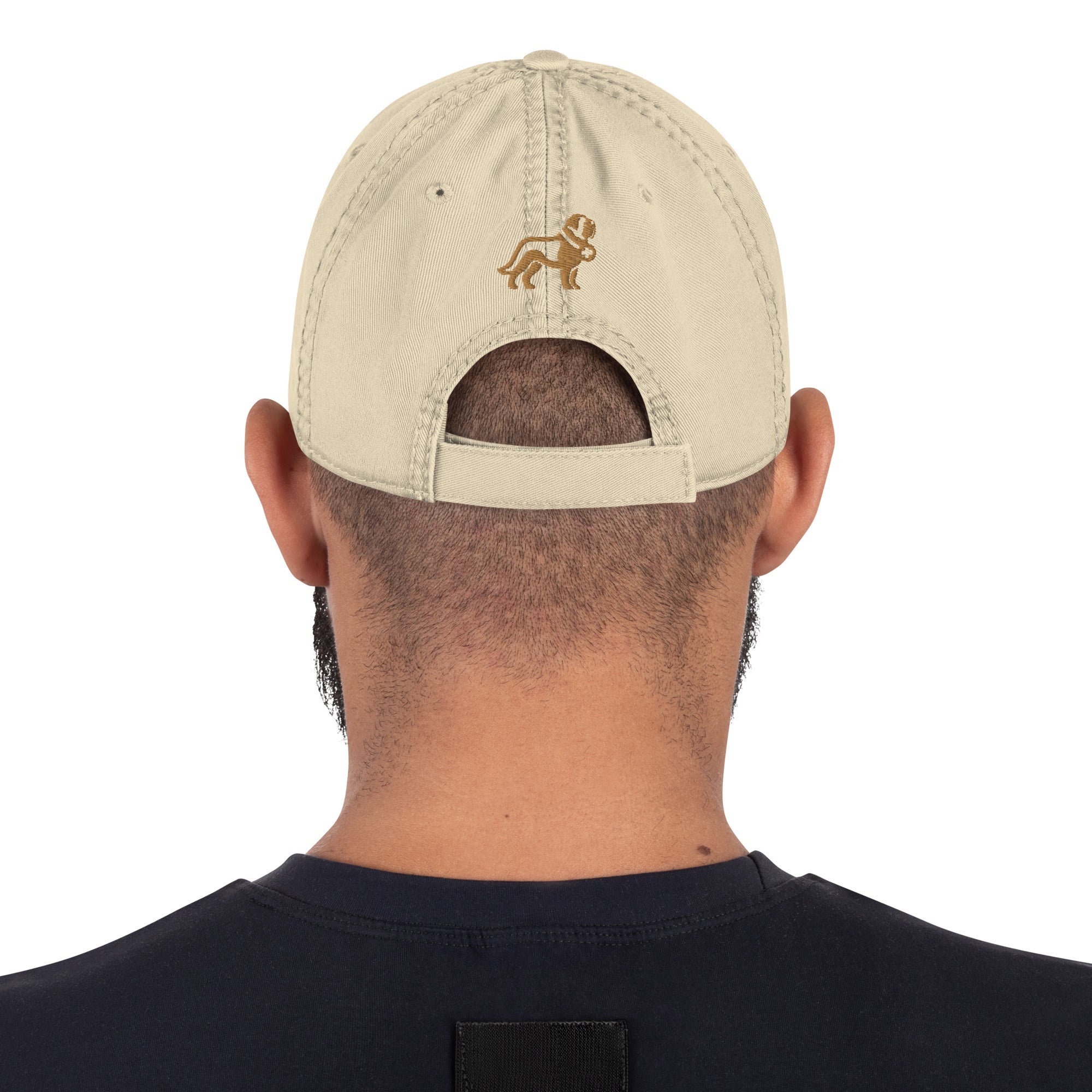 Saint Bernard Dog Dad Est. Date Distressed Dad Hat - Lucy + Norman