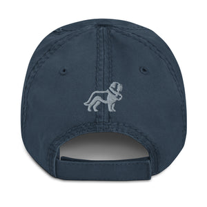 Saint Bernard Dog Dad Est. Date Distressed Dad Hat - Lucy + Norman