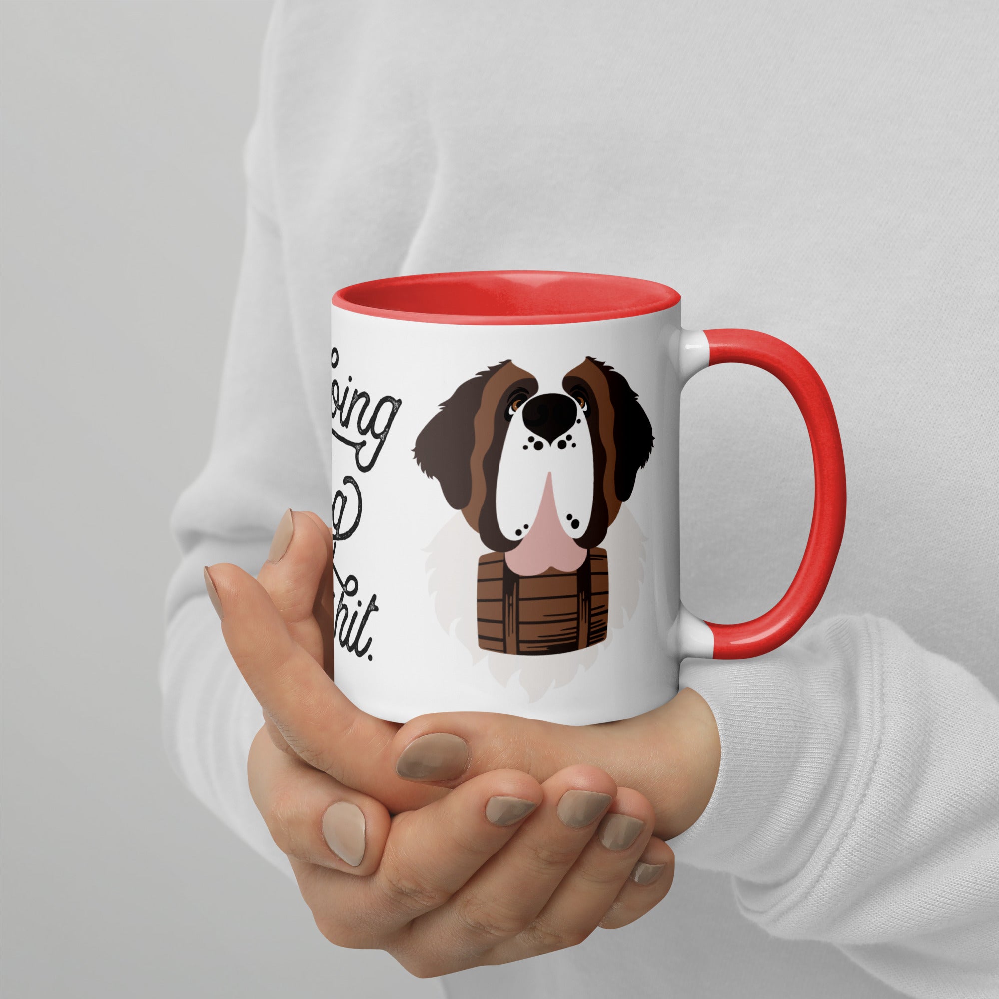 Doing Big Dog Mom Shit Mug + Color Inside