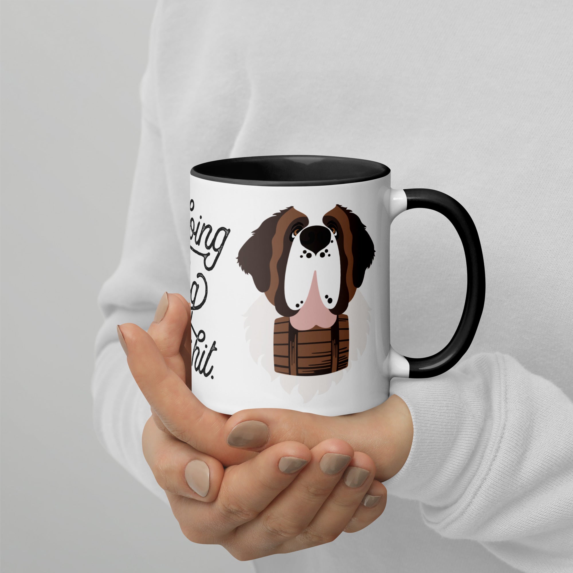 Doing Big Dog Mom Shit Mug + Color Inside