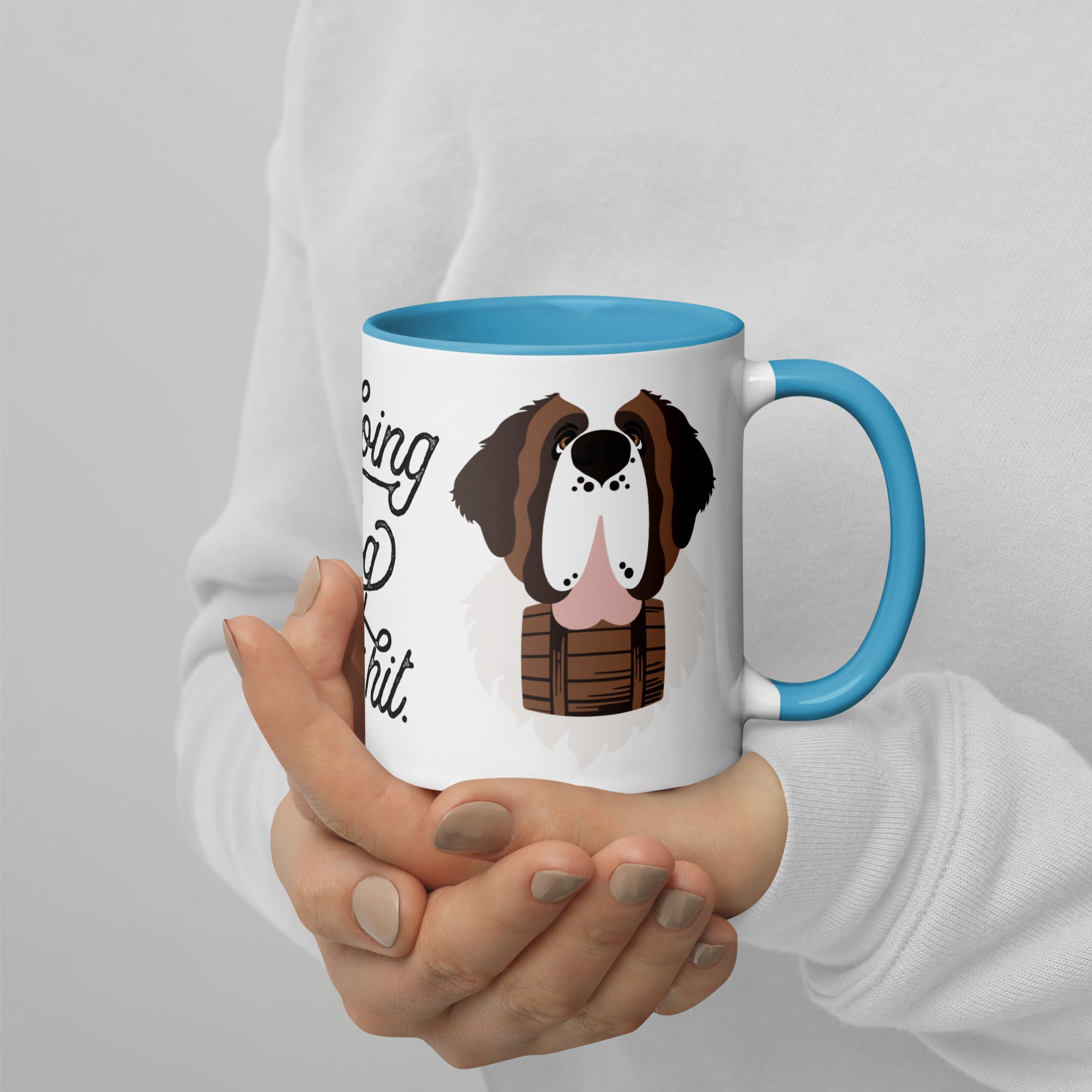 Doing Big Dog Mom Shit Mug + Color Inside