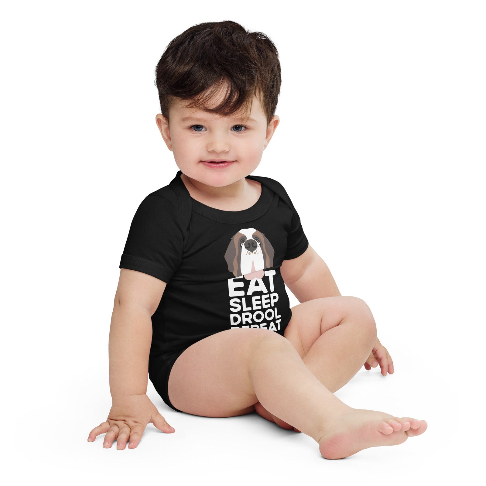 Eat Sleep Drool Repeat Baby Bodysuit - Lucy + Norman