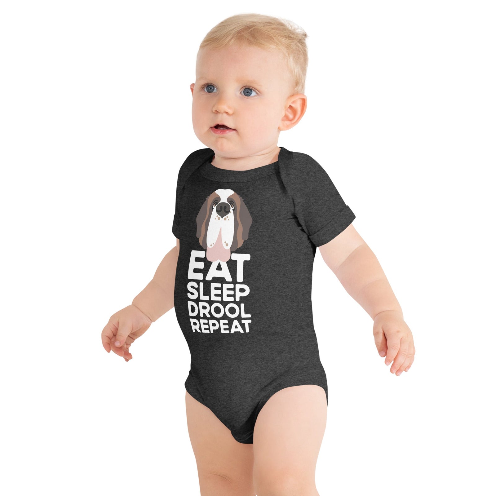 Eat Sleep Drool Repeat Baby Bodysuit - Lucy + Norman