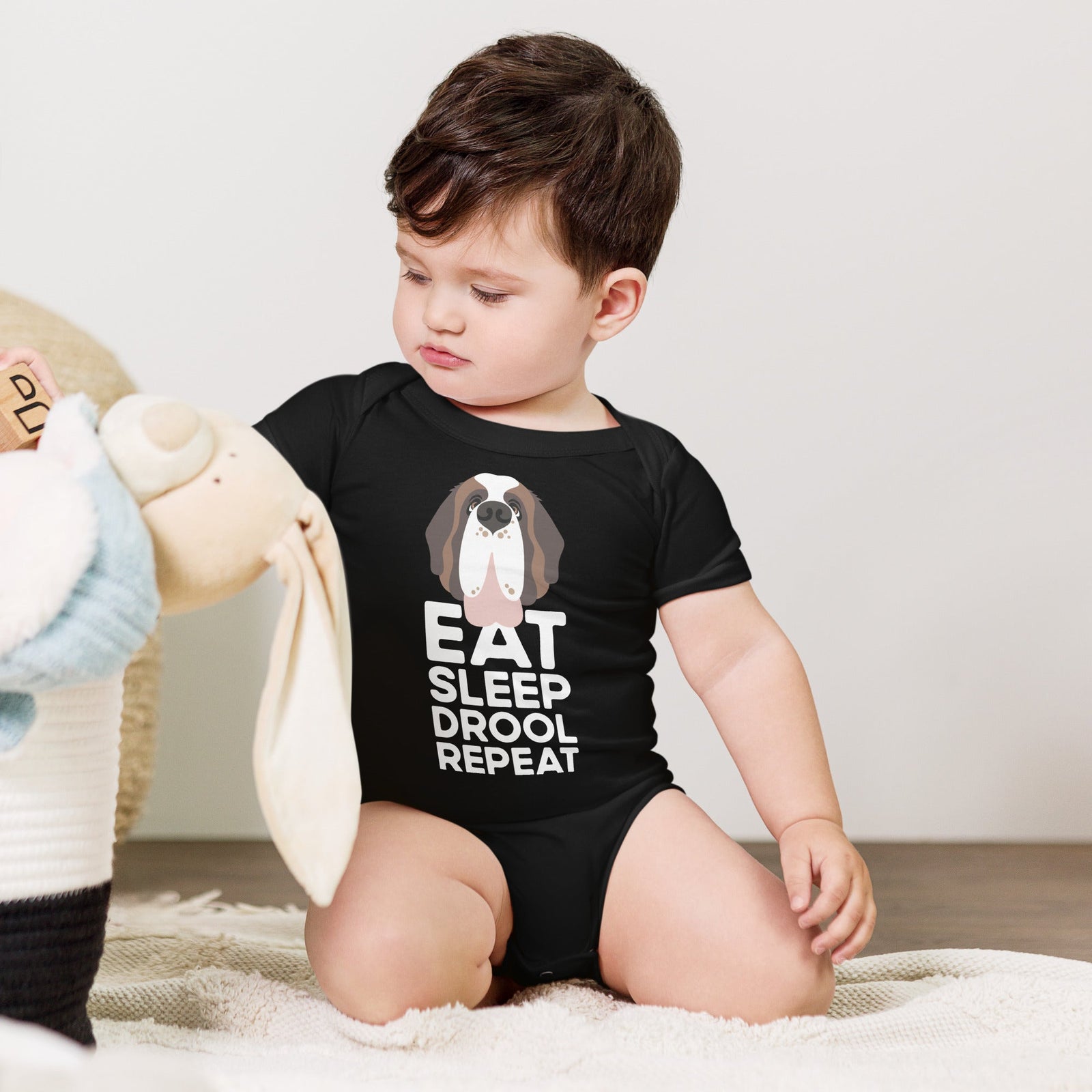 Eat Sleep Drool Repeat Baby Bodysuit - Lucy + Norman