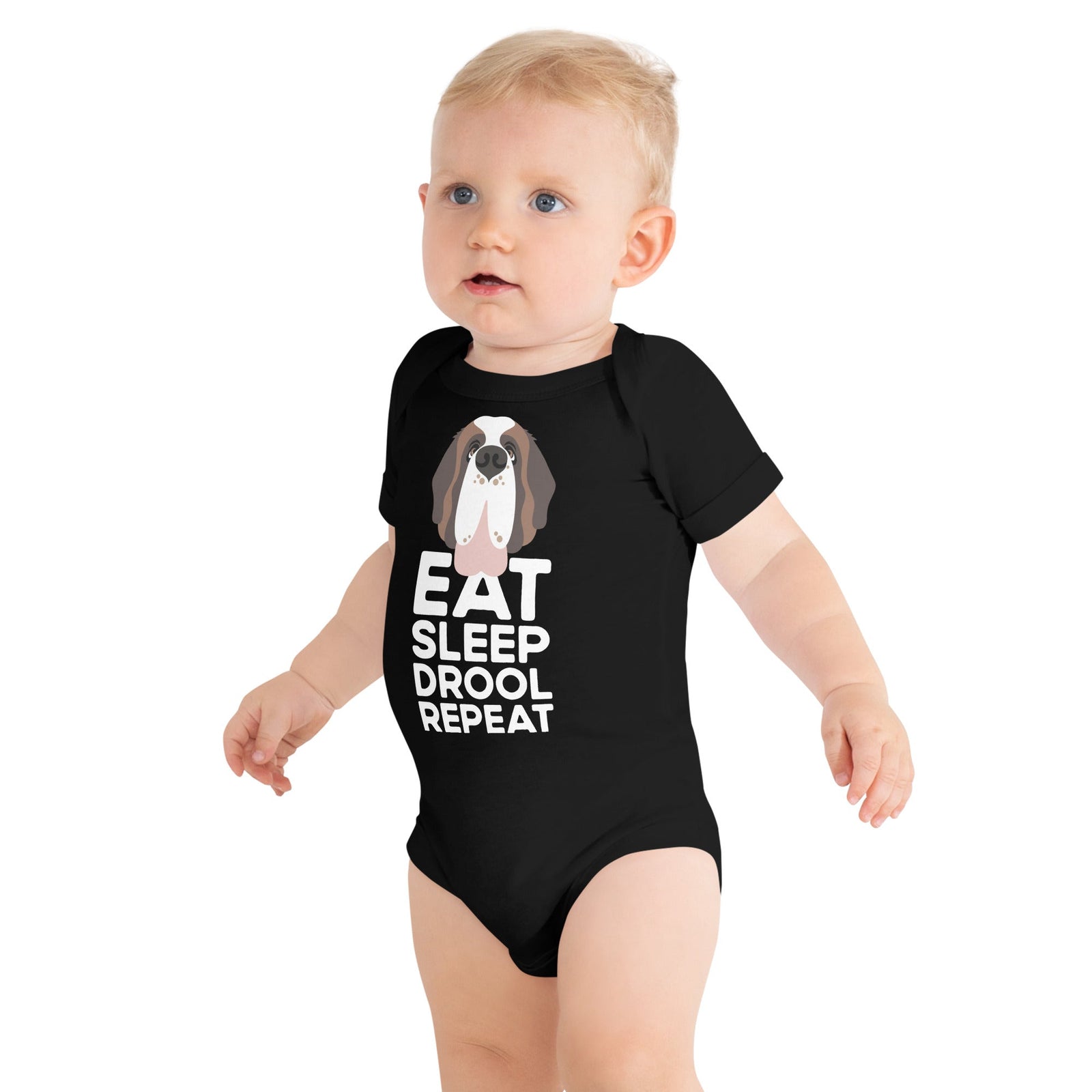 Eat Sleep Drool Repeat Baby Bodysuit - Lucy + Norman