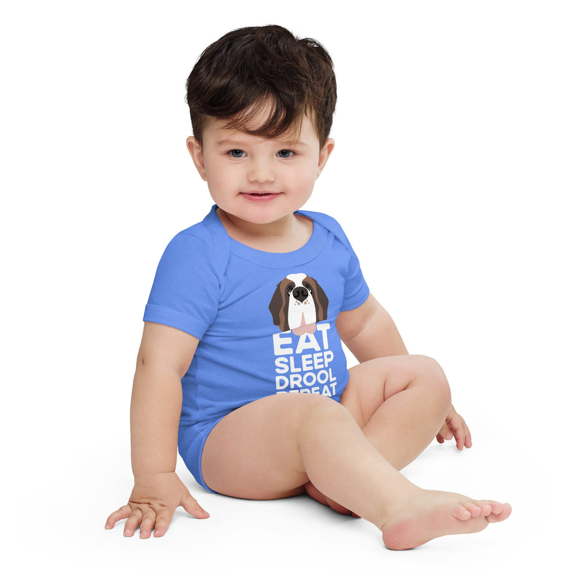 Eat Sleep Drool Repeat Baby Bodysuit - Lucy + Norman