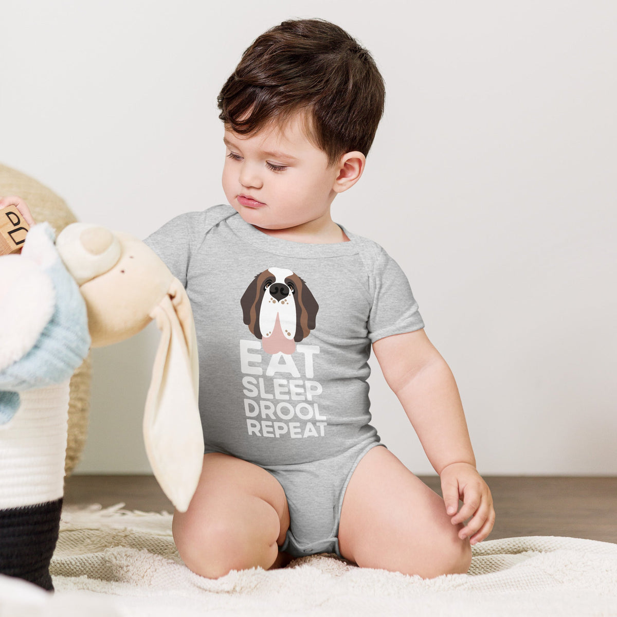 Eat Sleep Drool Repeat Baby Bodysuit - Lucy + Norman