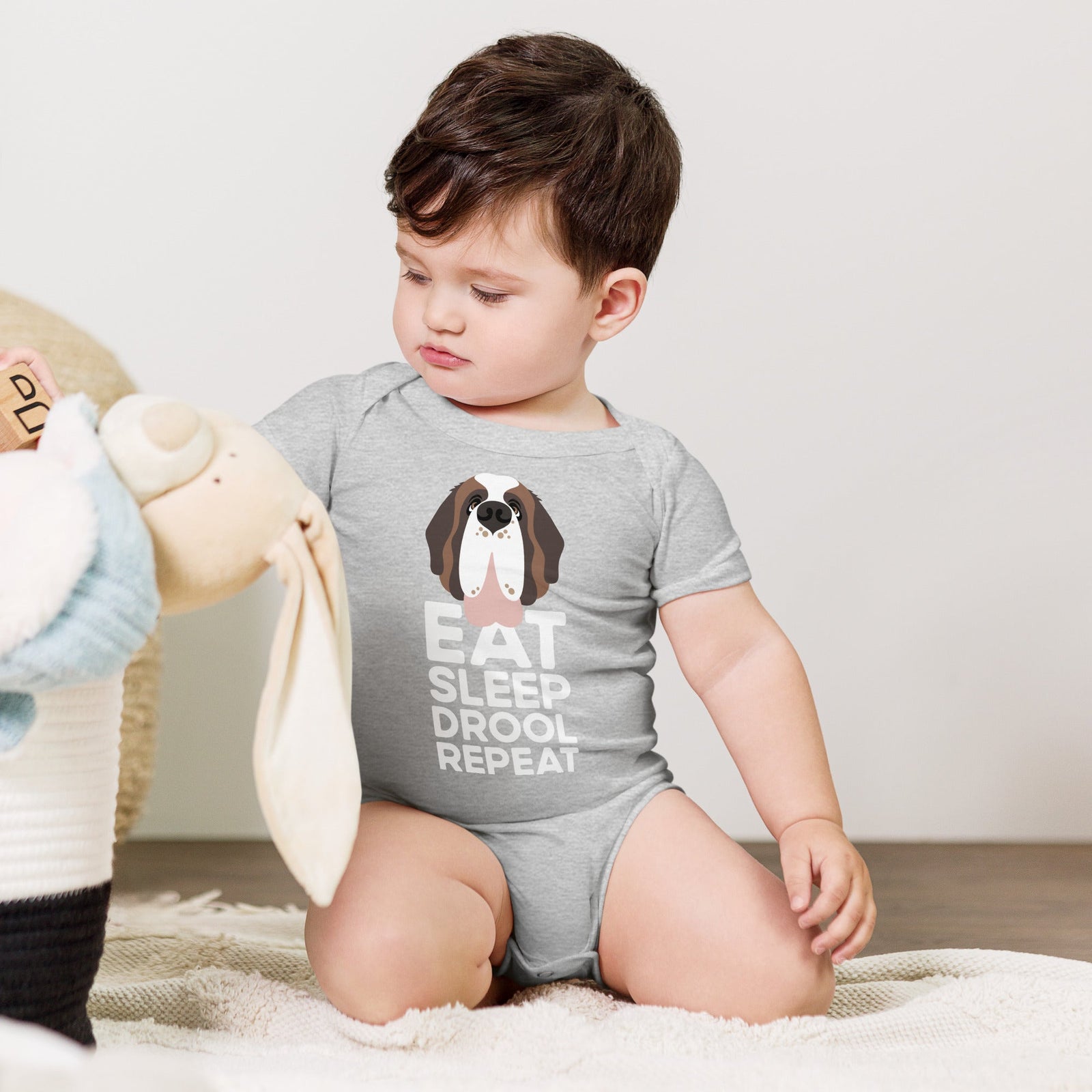 Eat Sleep Drool Repeat Baby Bodysuit - Lucy + Norman