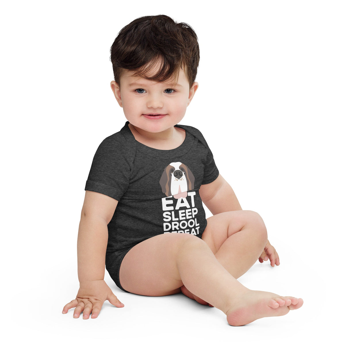 Eat Sleep Drool Repeat Baby Bodysuit - Lucy + Norman