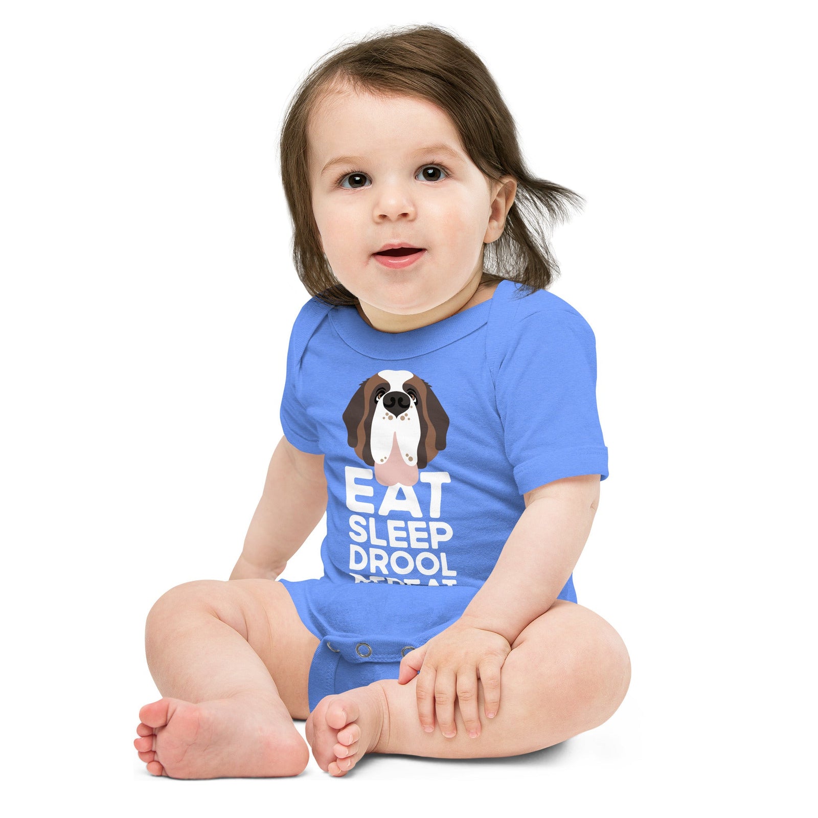 Eat Sleep Drool Repeat Baby Bodysuit - Lucy + Norman