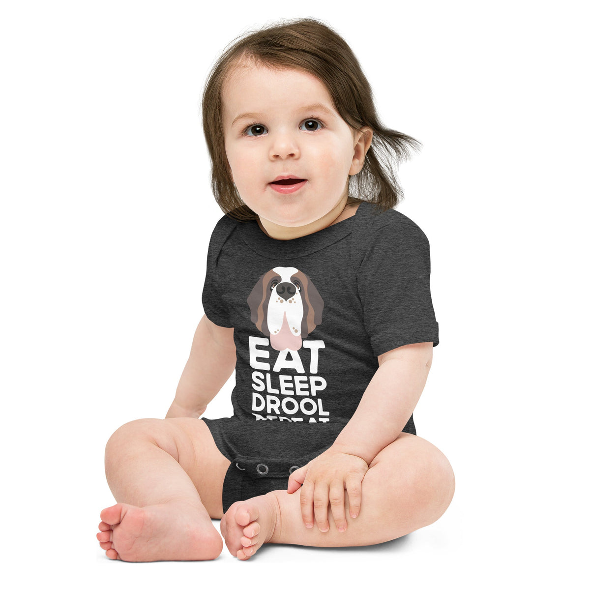 Eat Sleep Drool Repeat Baby Bodysuit - Lucy + Norman