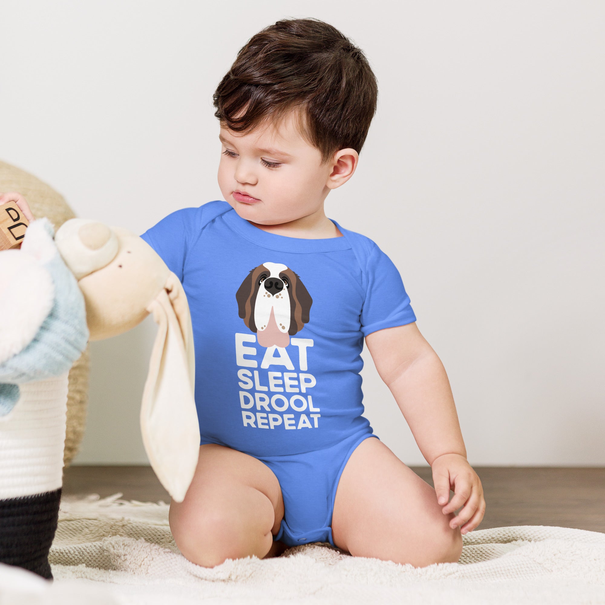 Eat Sleep Drool Repeat Baby Bodysuit - Lucy + Norman