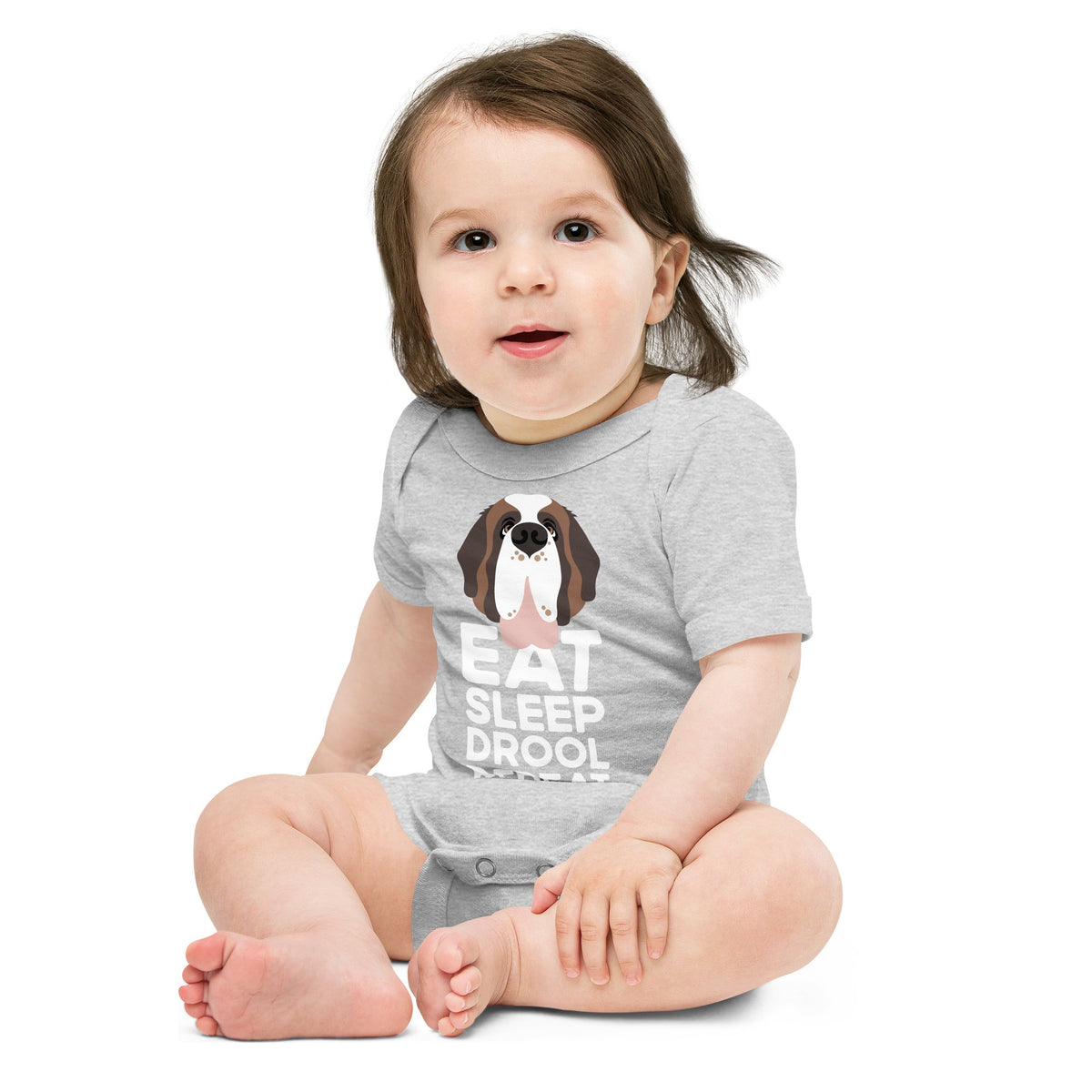 Eat Sleep Drool Repeat Baby Bodysuit - Lucy + Norman