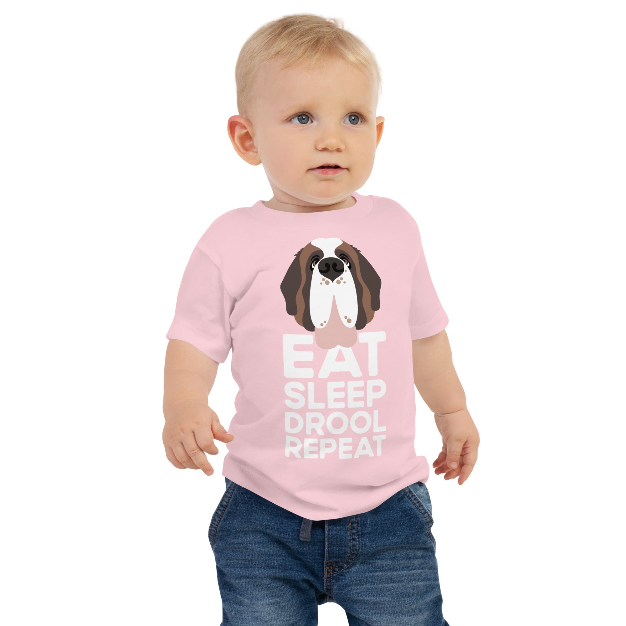 Eat Sleep Drool Repeat Baby Jersey Tee - Lucy + Norman