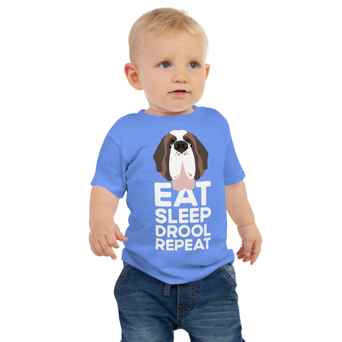 Eat Sleep Drool Repeat Baby Jersey Tee - Lucy + Norman