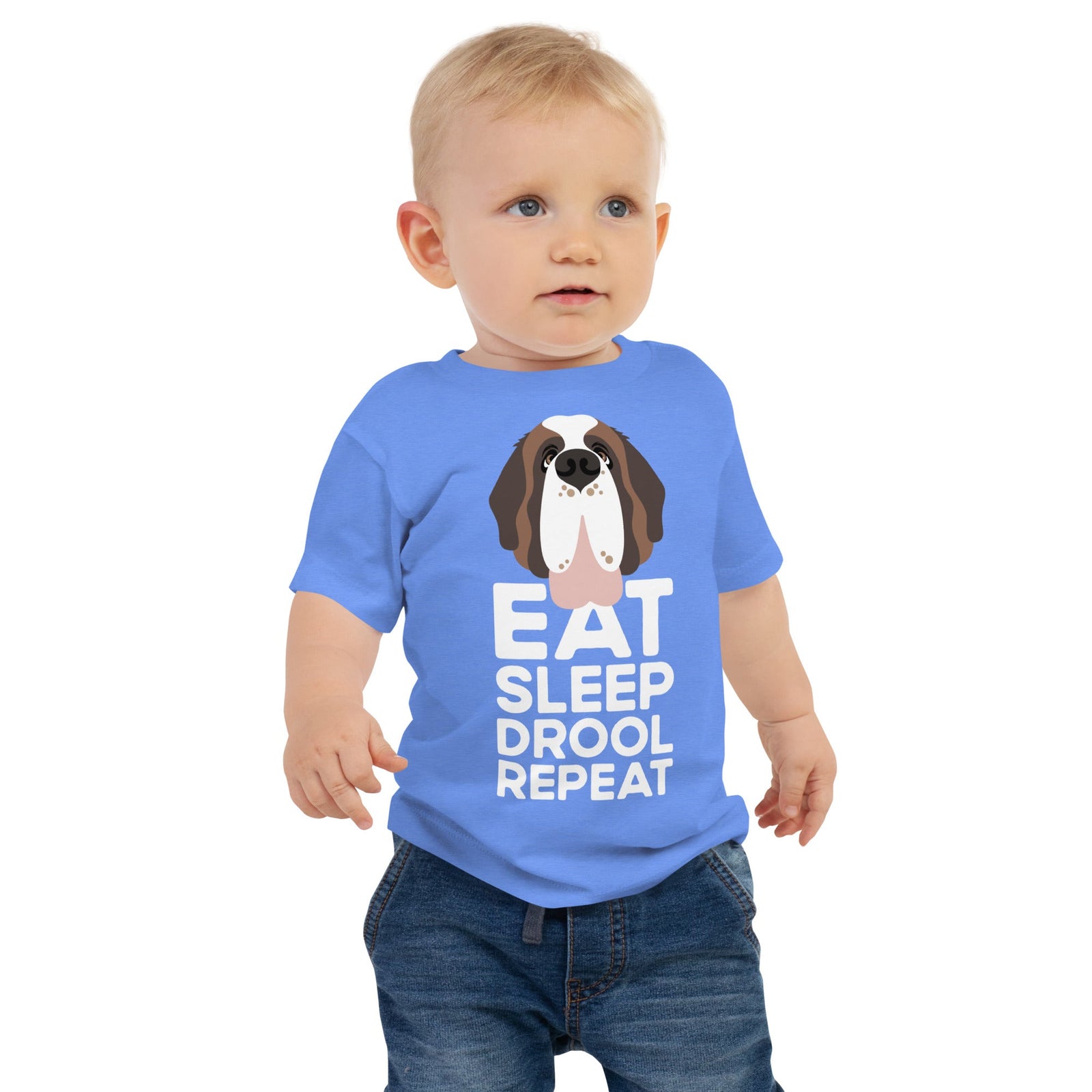 Eat Sleep Drool Repeat Baby Jersey Tee - Lucy + Norman