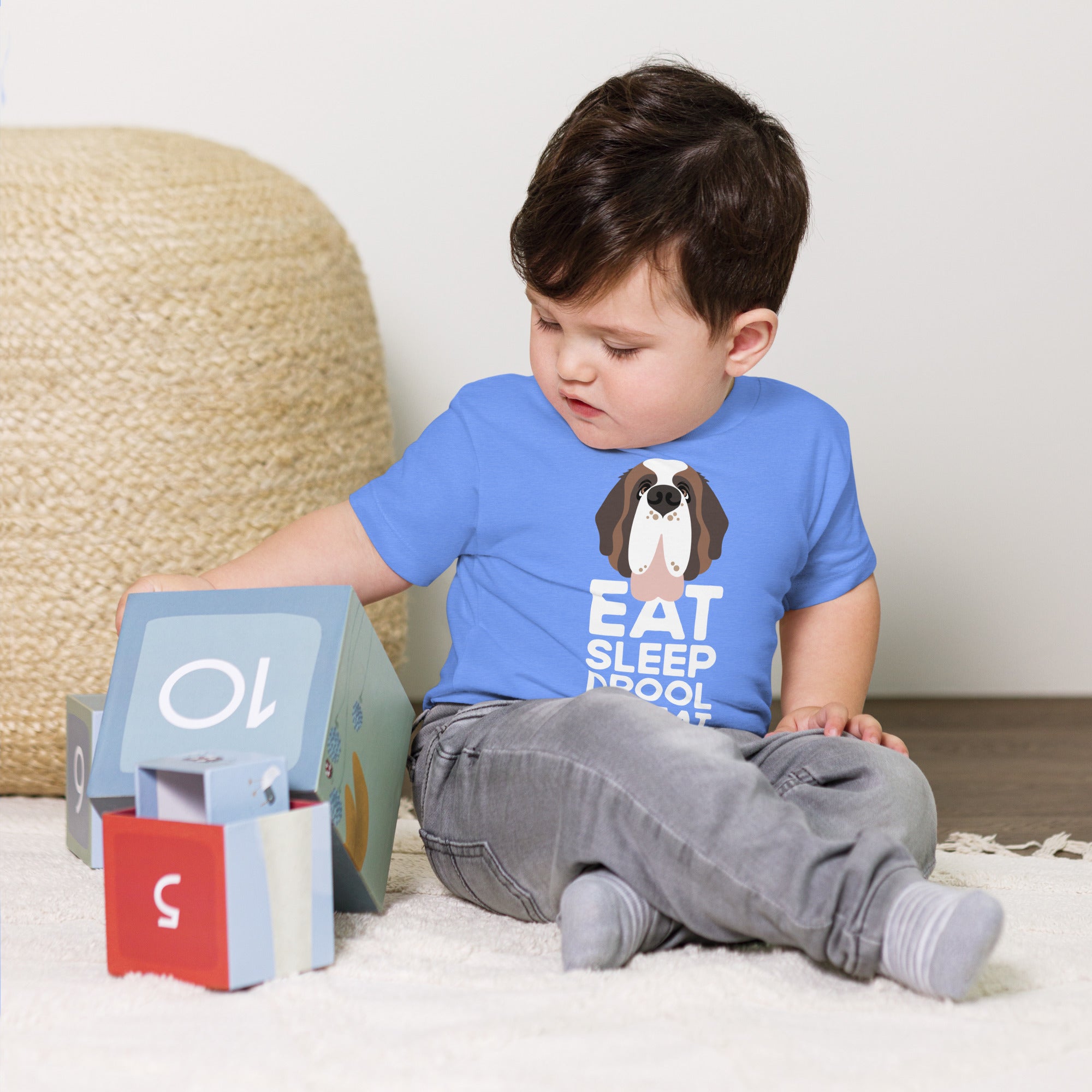 Eat Sleep Drool Repeat Baby Jersey Tee - Lucy + Norman