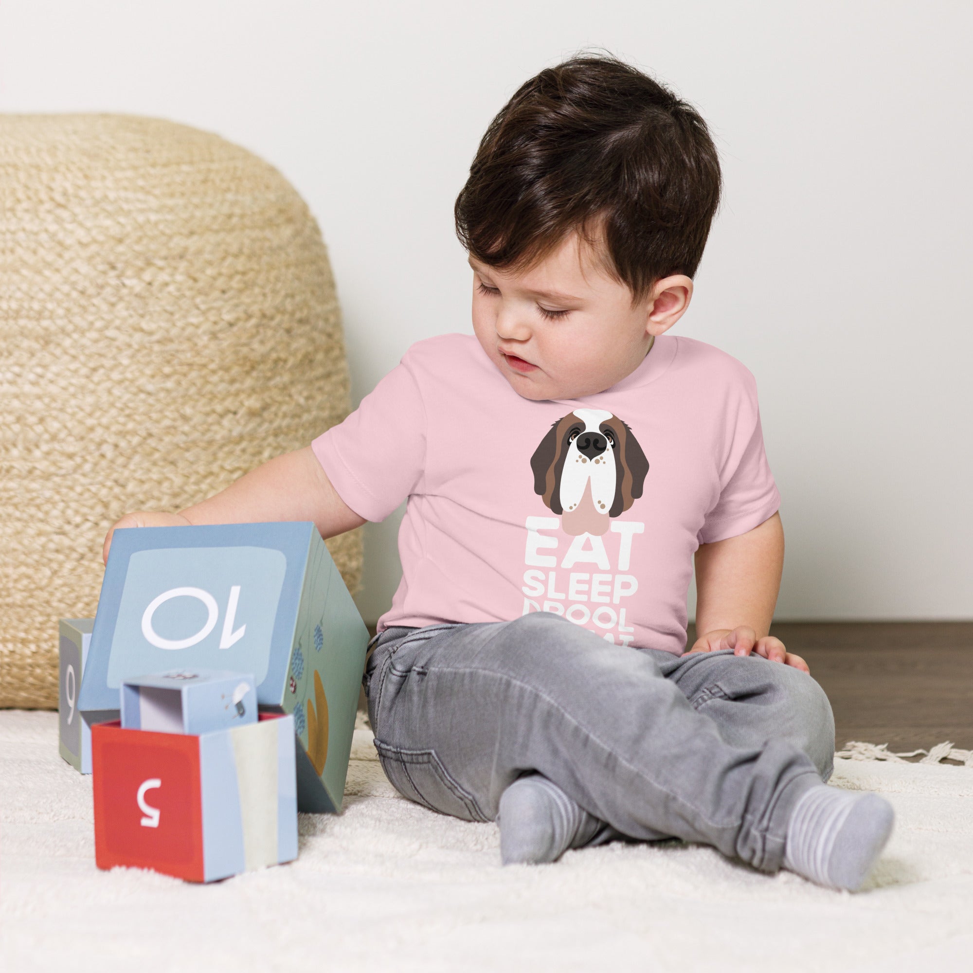 Eat Sleep Drool Repeat Baby Jersey Tee - Lucy + Norman