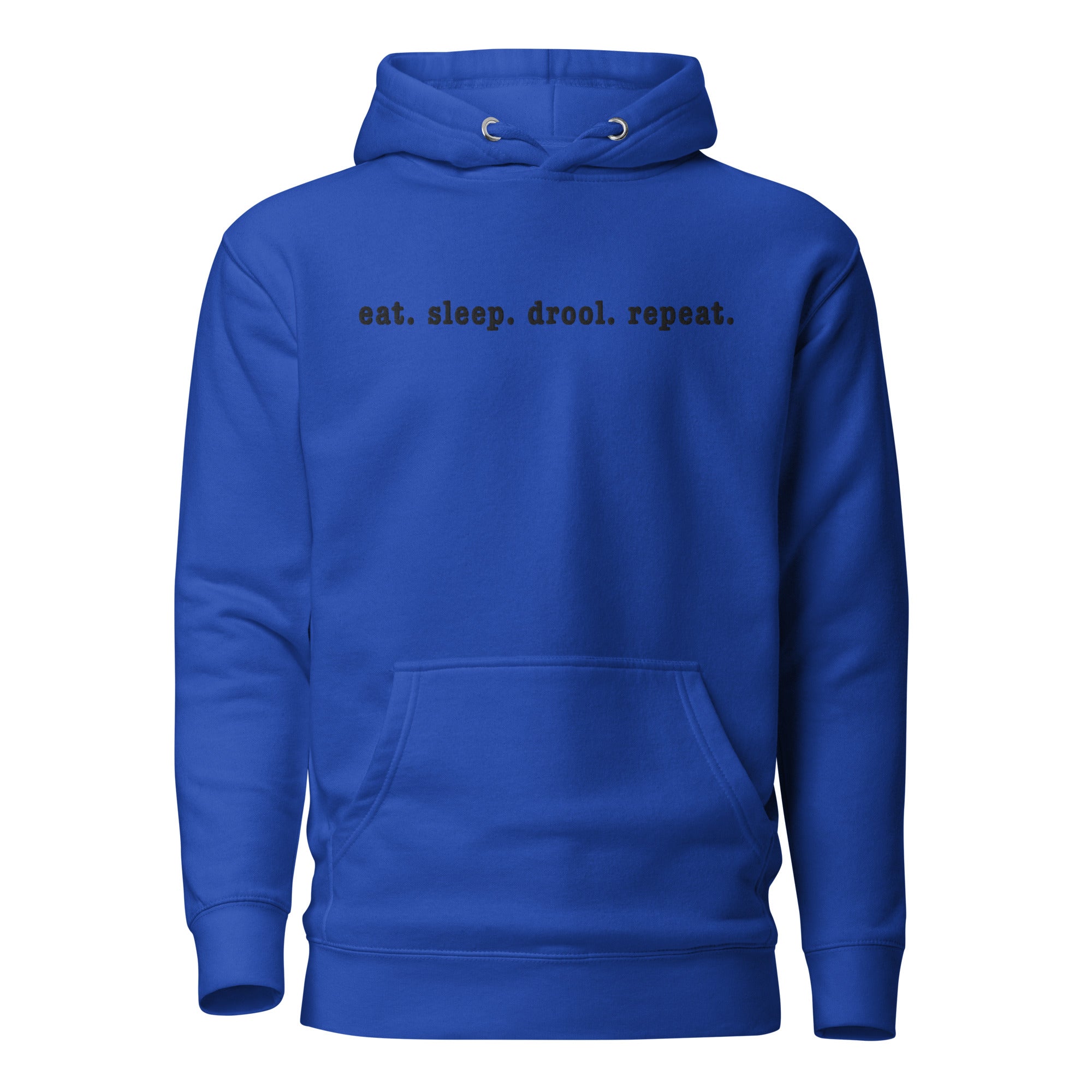Eat. Sleep. Drool. Repeat. Embroidered Hoodie - Lucy + Norman