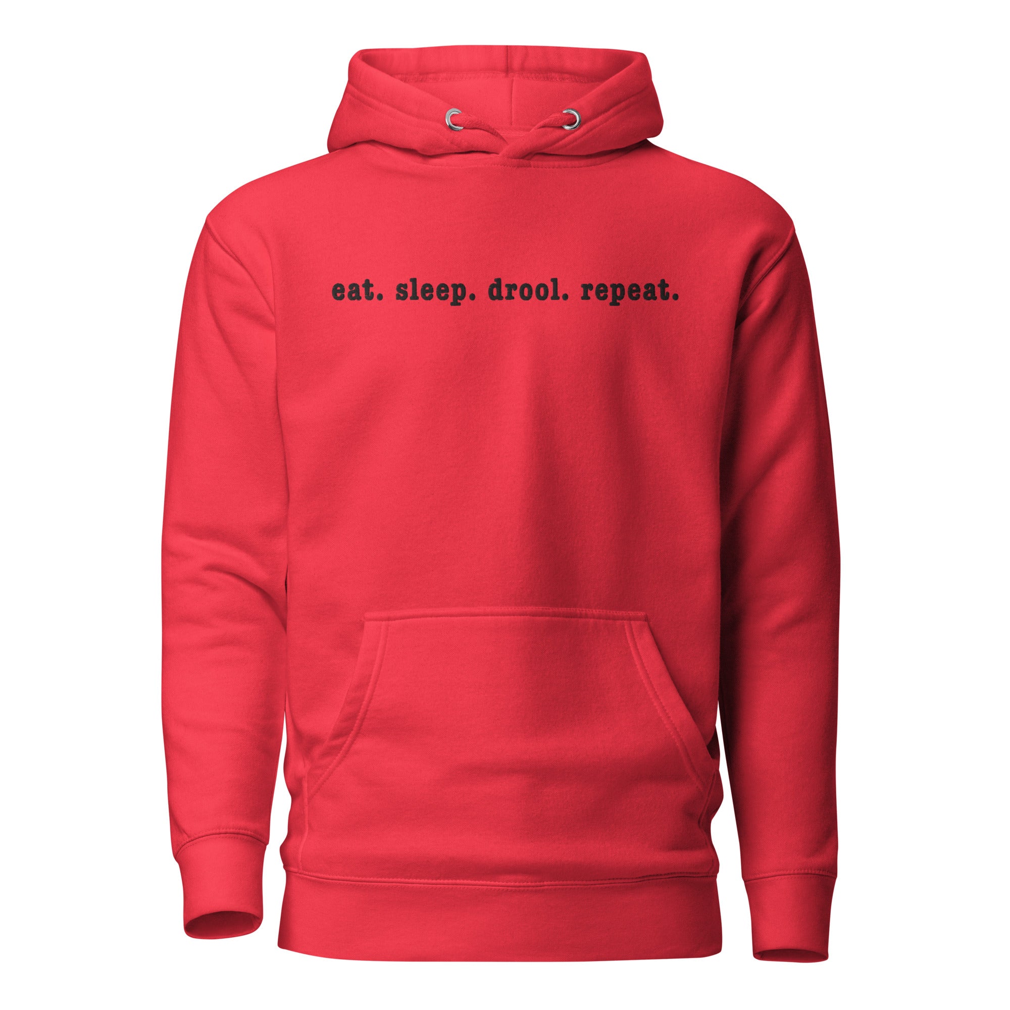 Eat. Sleep. Drool. Repeat. Embroidered Hoodie - Lucy + Norman