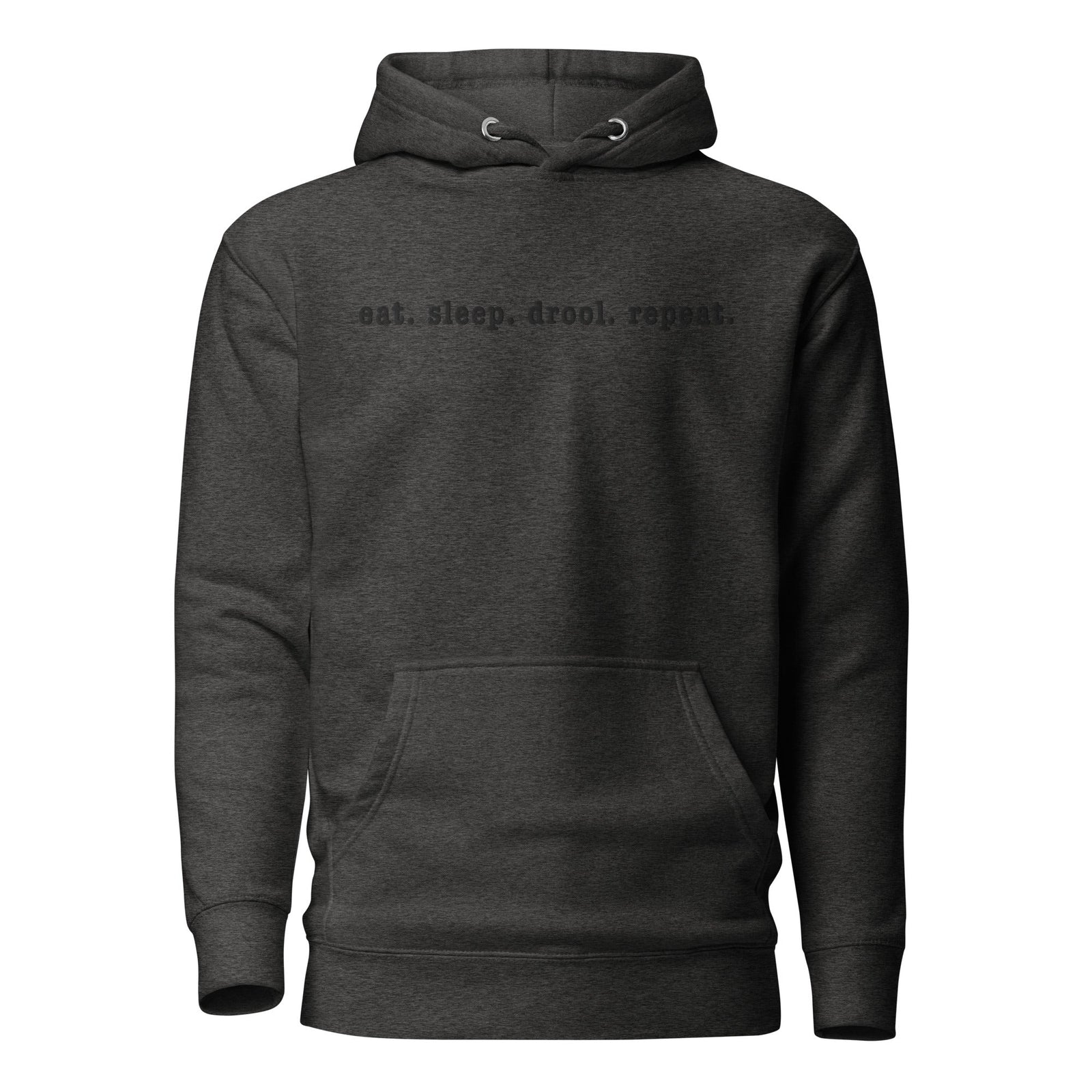 Eat. Sleep. Drool. Repeat. Embroidered Hoodie - Lucy + Norman