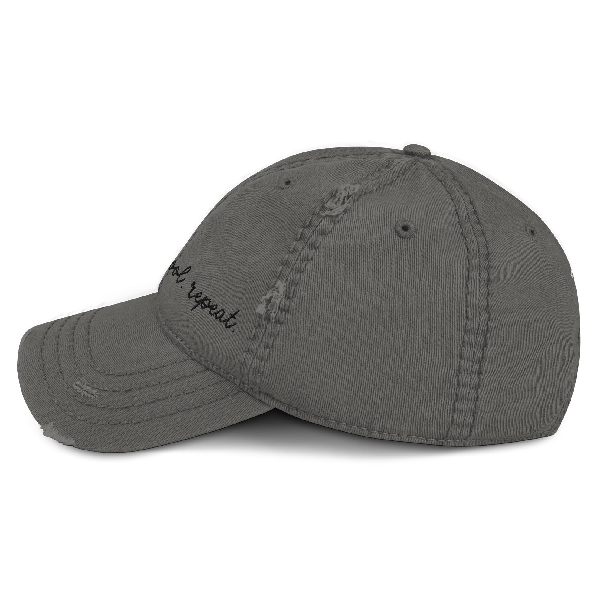 Choose Your Phrase Saint Bernard Embroidered Distressed Hat