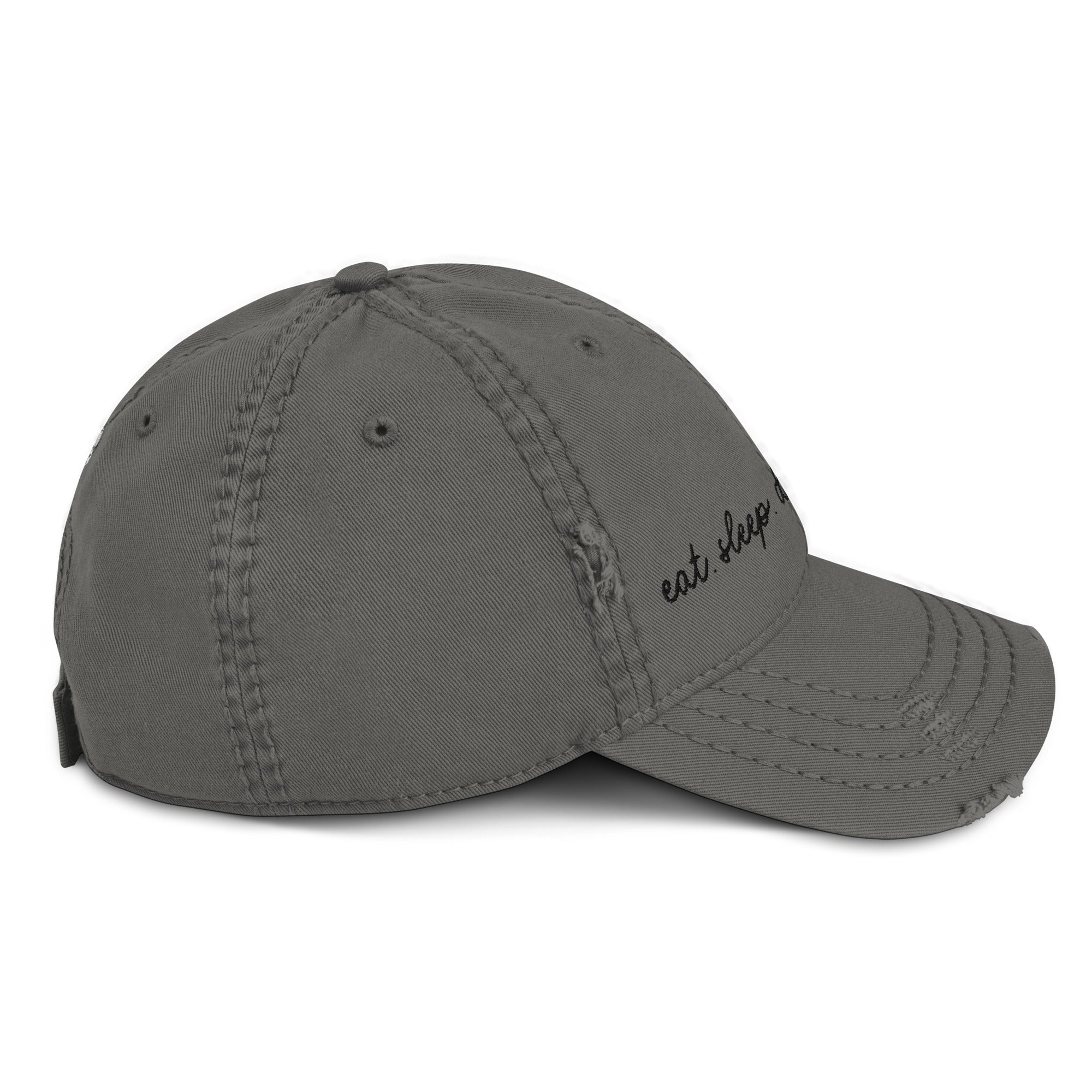 Choose Your Phrase Saint Bernard Embroidered Distressed Hat