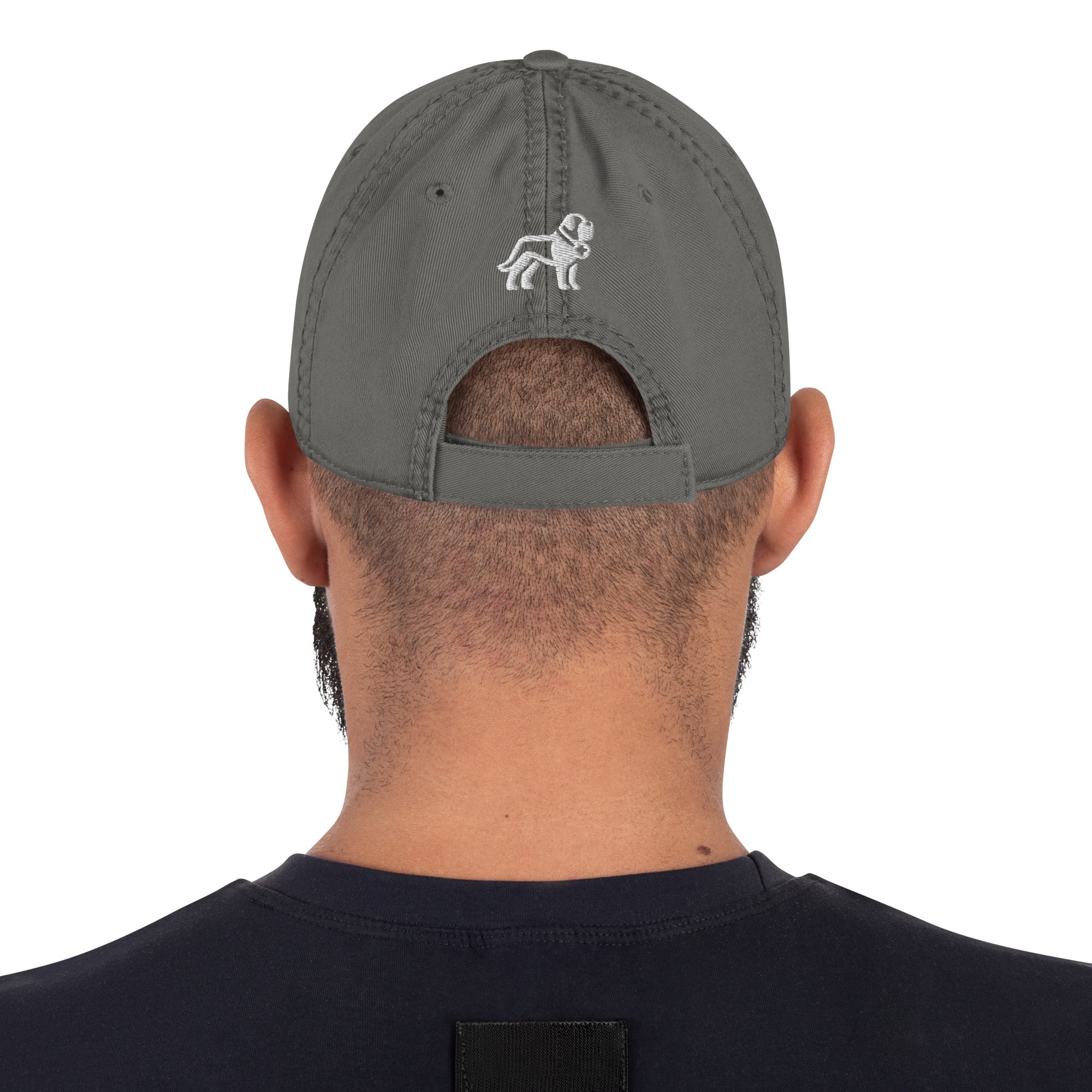 Choose Your Phrase Saint Bernard Embroidered Distressed Hat