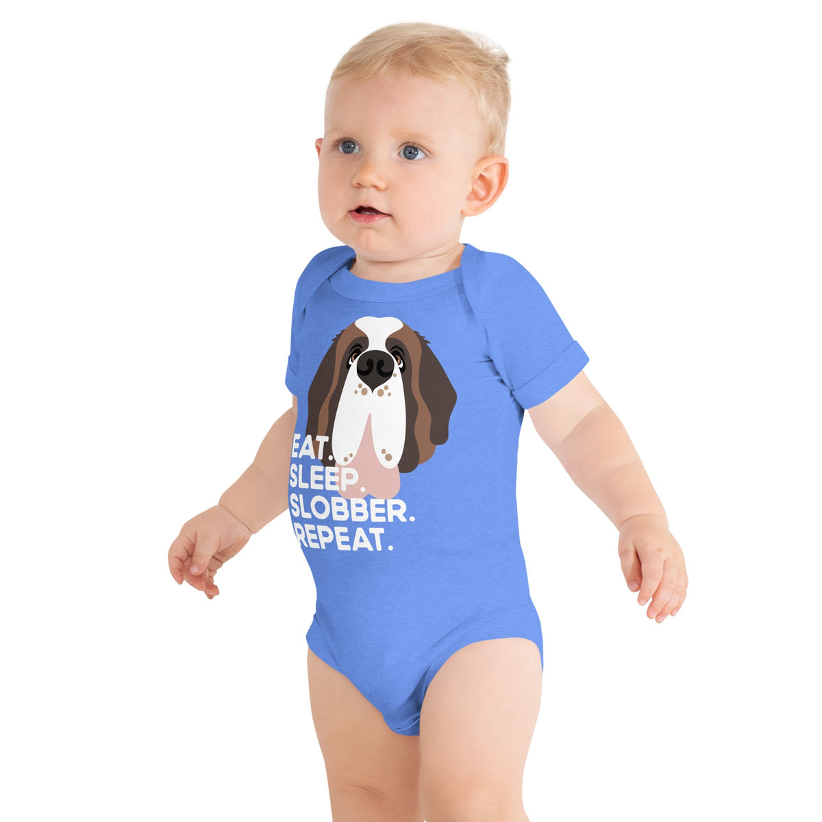 Eat Sleep Slobber Repeat Baby Bodysuit - Lucy + Norman
