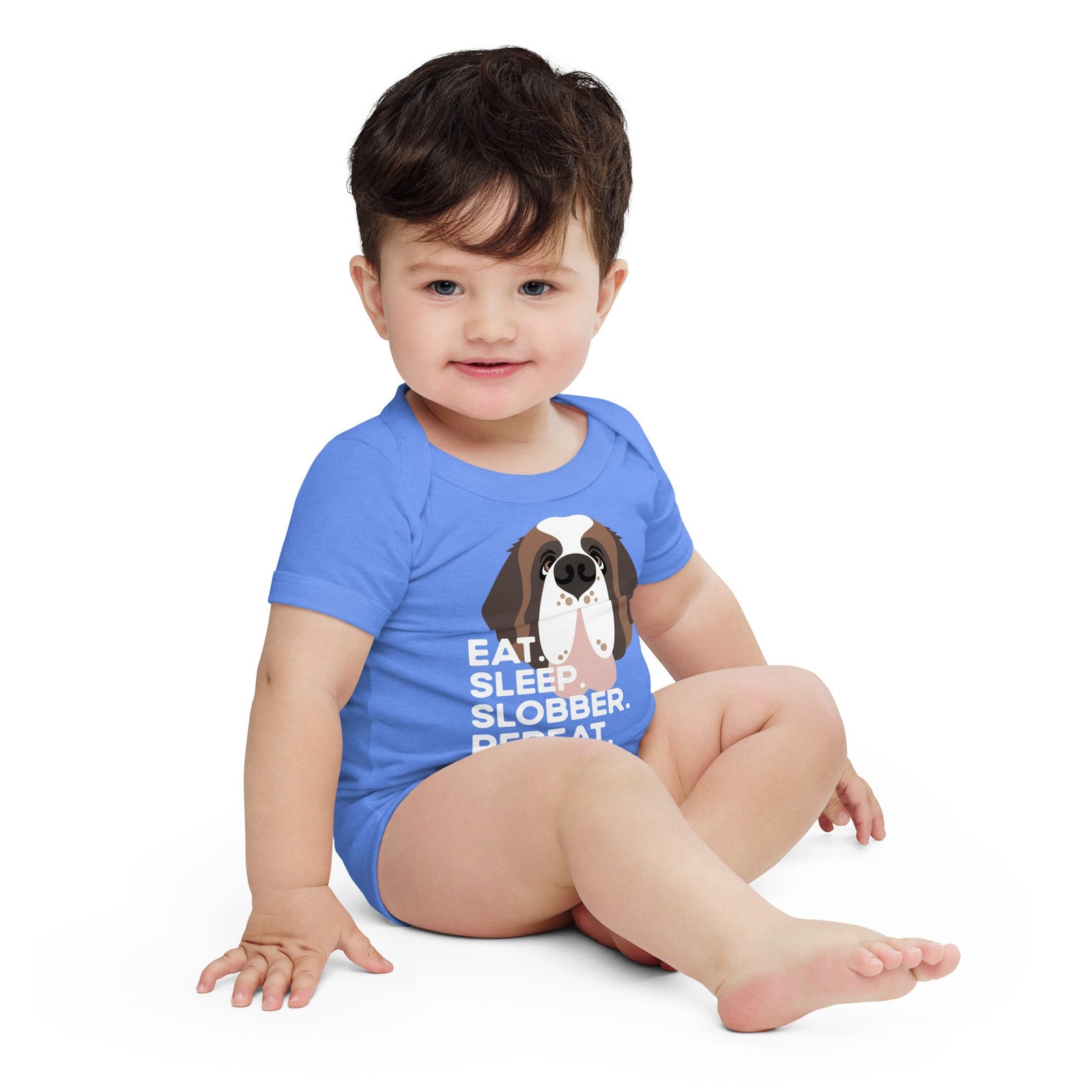 Eat Sleep Slobber Repeat Baby Bodysuit - Lucy + Norman