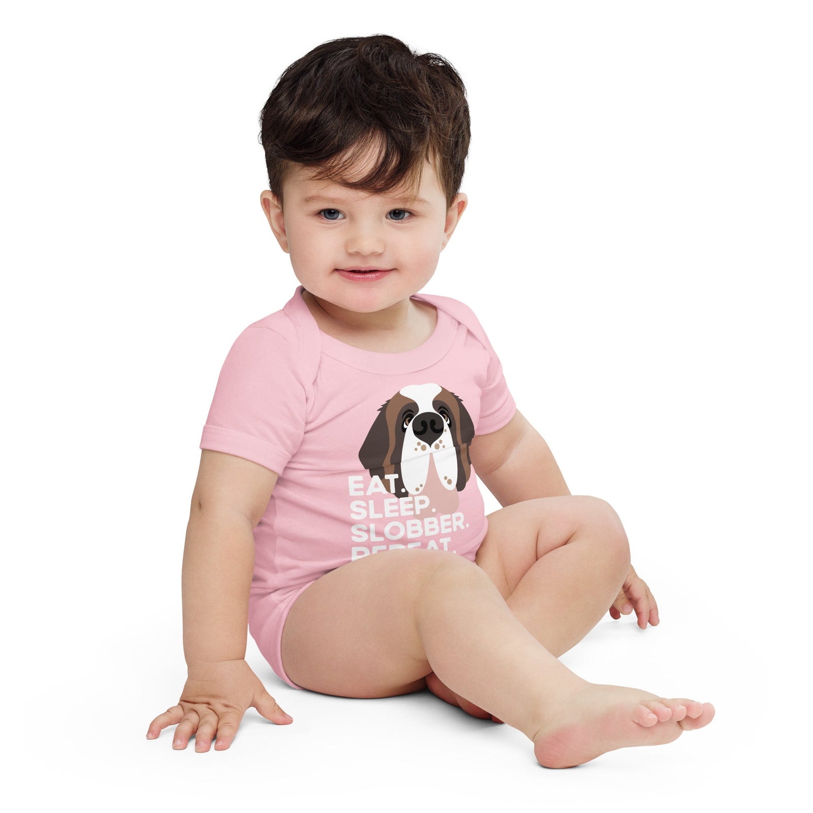 Eat Sleep Slobber Repeat Baby Bodysuit - Lucy + Norman