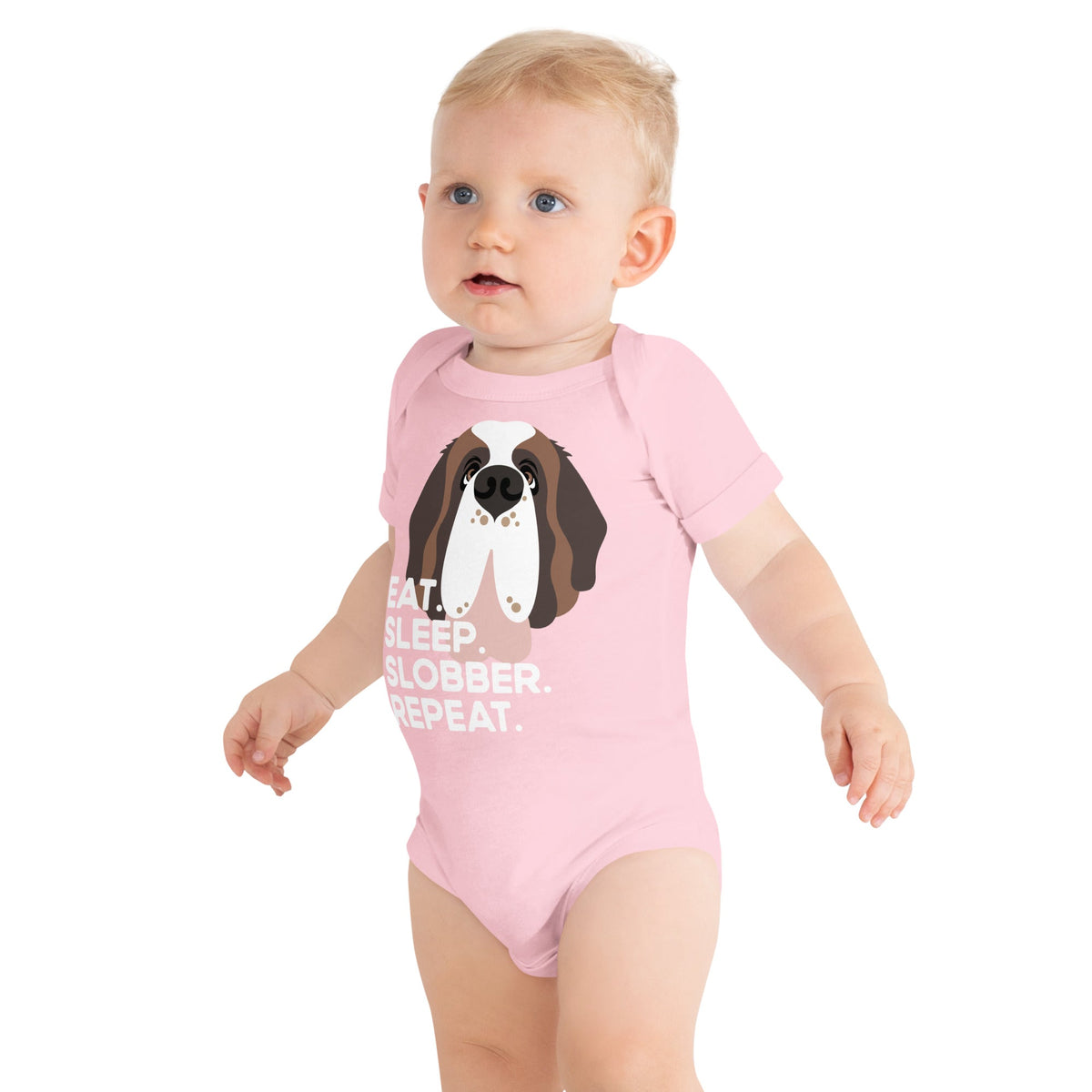 Eat Sleep Slobber Repeat Baby Bodysuit - Lucy + Norman