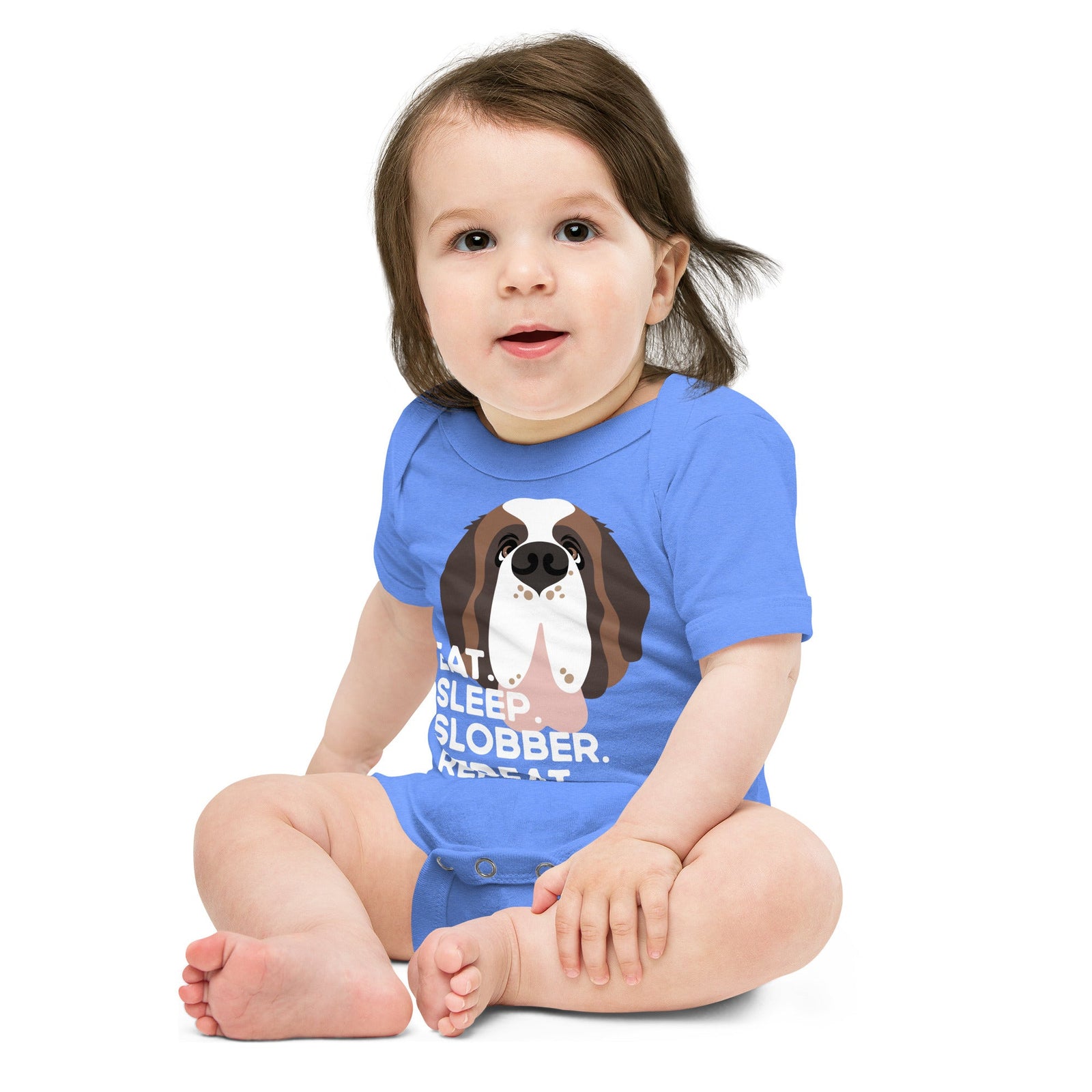 Eat Sleep Slobber Repeat Baby Bodysuit - Lucy + Norman