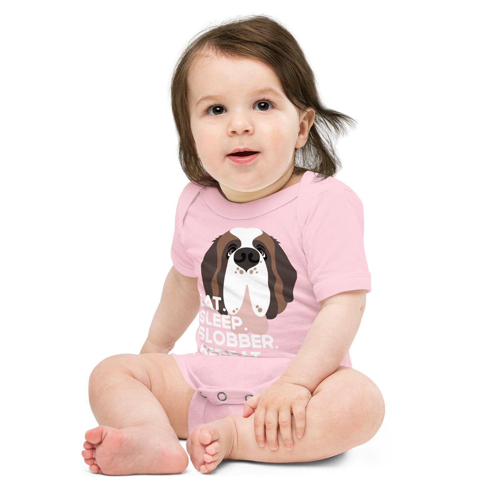 Eat Sleep Slobber Repeat Baby Bodysuit - Lucy + Norman